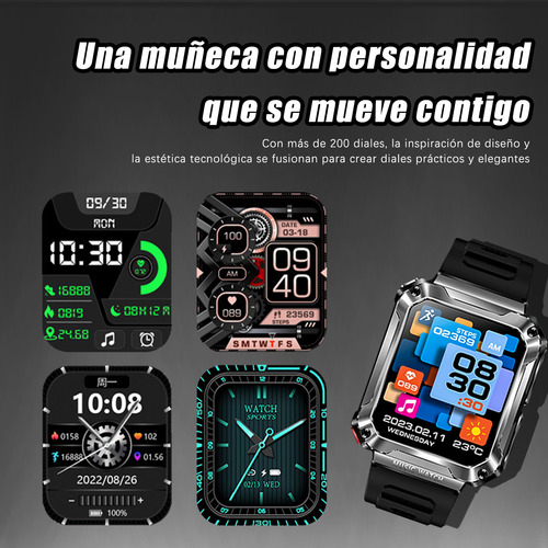 Smartwatch Reloj Inteligente Bluetooth Con Auriculare 1.96