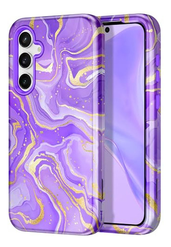 Funda Para Galaxy S23 Fe 5g Morado Delgado Uso Rudo