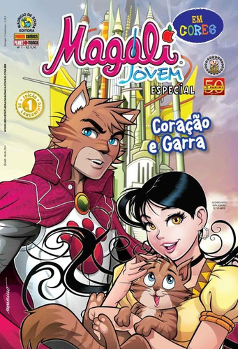 Magali Jovem Especial em Cores Ed.01: Coração e Garra, de Mauricio de Sousa. Editora Panini Brasil LTDA, capa mole em português, 2005