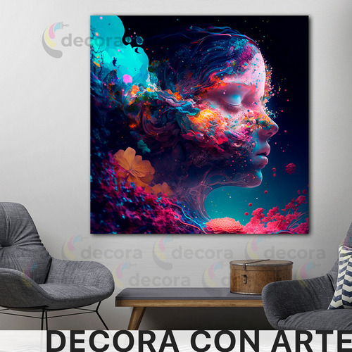 Cuadro Psicologia Metafisica Emocional 90x90 Abstrac6