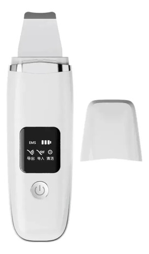 Limpiador Facial Ultrasónico 2 En 1 Con Exfoliador Ti Blanco