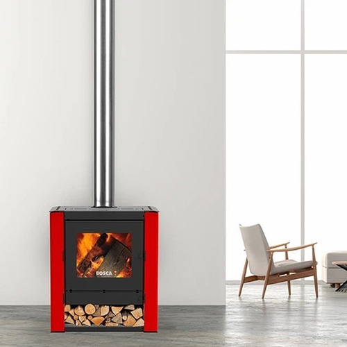 Calefactor Leña Bosca Gold 500 Doble Combustion Pot. 12.5 Kw