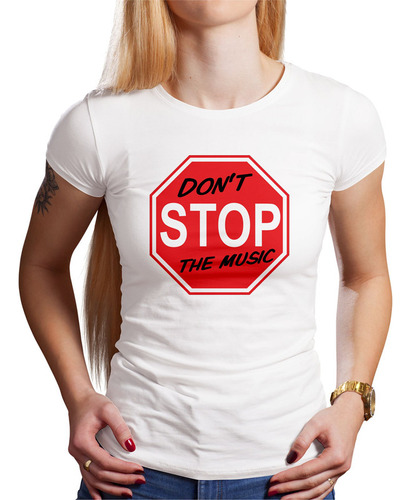 Polo Dama Dont Stop The Music (d0460 Boleto.store)