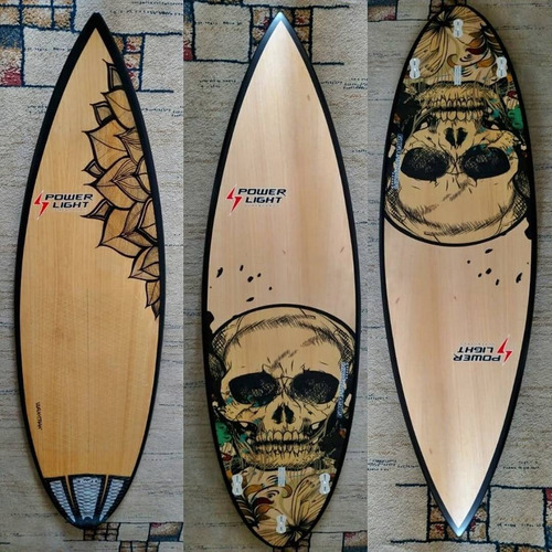 Powerlight Prancha Surf Frete Grátis Fcs2 Arte Deck Waxtrak