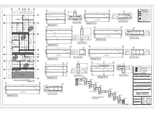 Proyecto Arquitectonico Planos Casa Habitacion Residencial