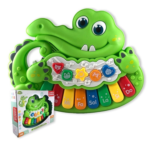 Juguete Piano Musical Interactivo Infantil Bebes Caiman