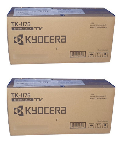 2 Piezas Toner Kyocera Tk-1175 Original Para M2040/m2640idw