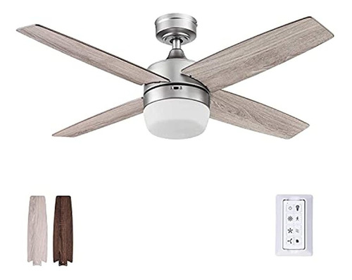 Prominence Home 51468-01 Atlas Ceiling Fan, 44, Pewter