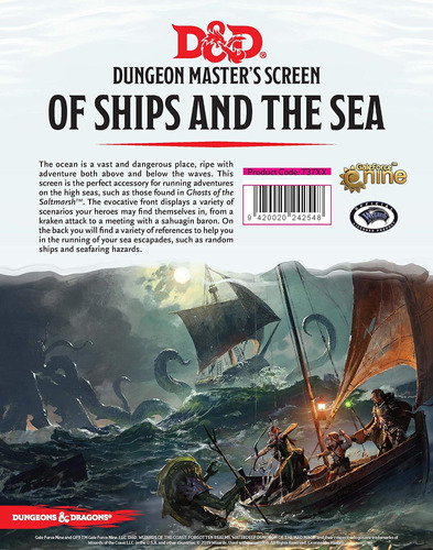 Gale Force Nine Dungeons & Dragons Of Ships Y La Pantalla Se