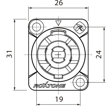Conector Speakon Socket Para Chasis O Panel De 4 Polos