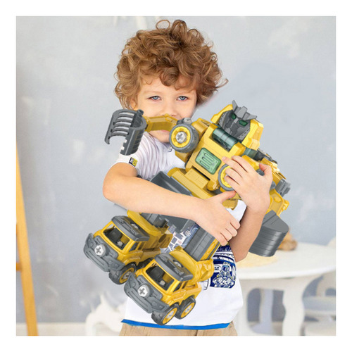 Transforme Robôs, 5 Em 1, Desmonte Veículos De Brinquedo