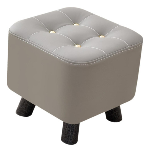 Reposapiés Compacto, Taburete De Relajación Otomano Gris