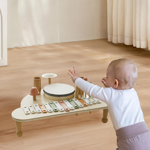 Xilófono Montessori Con Forma De Madera Para Niños Y
