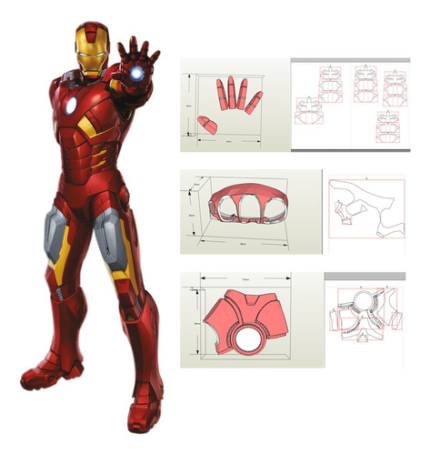 Iron Man Mano Papercraft