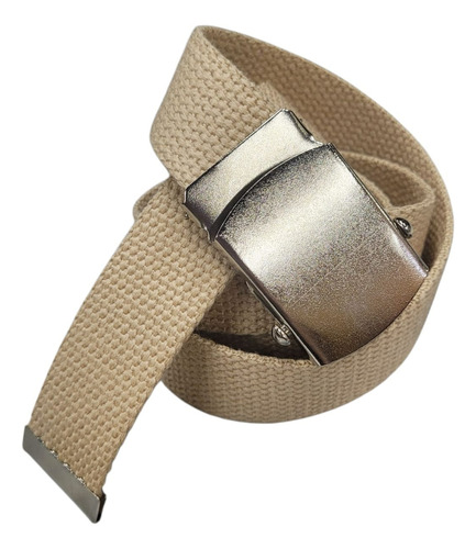 Cinto Marinero De Soga Niquel 3cm Lazos Cinturones Ig Beige 110 (120cm)