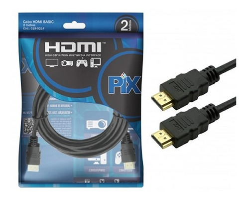 Cabo Hdmi Macho X Macho 1.4 3d Basic 2,0 Metros