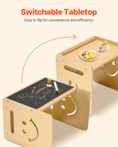 Juego De Mesa Y Silla Comer Pintar Montessori Para Niños