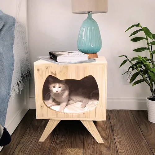 Mesa De Luz Cama Cucha Gato Mundopino 18.460