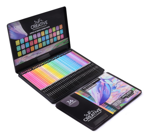 Lapices De Colores Pastel Indra Creative Profesional 36 Pzs.