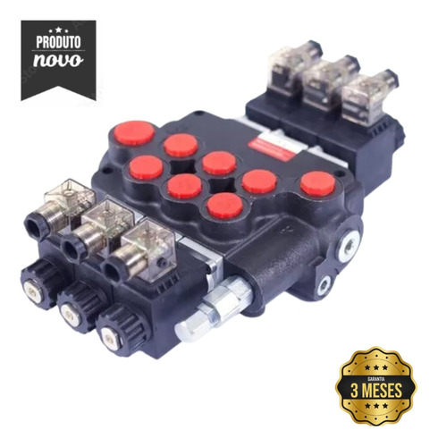 Comando Hidráulico Elétrico - 3 Vias - 80 Litros - 24 Volts