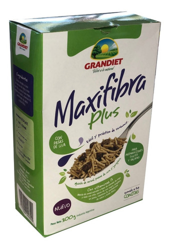 Imagen 1 de 3 de Maxifibra Plus (cereal) - Grandiet 300 Grs