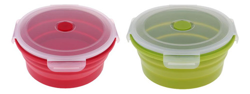2 Cuencos Plegables De Silicona Para Acampar, Para Uso