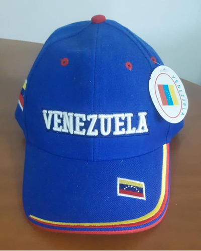 Gorra Venezuela Con La Bandera, Color Azul, Nueva