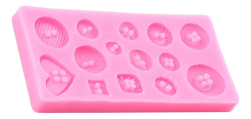 Yihuomolds Botón Moldes De Fondant De Silicona Para Pastel