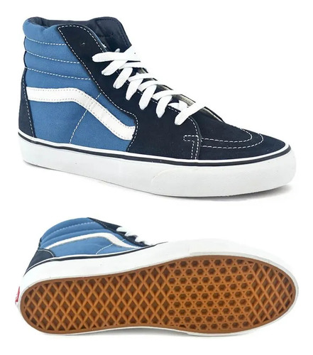 Zapatillas Vans Botas Sk8 Navy Azul Originales!