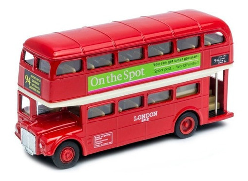 Welly 1:72 London Bus Rojo 99930h-cw