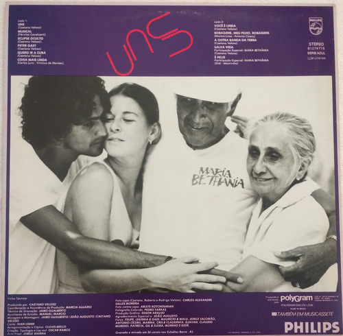 Lp Caetano Veloso - Uns (Usado)