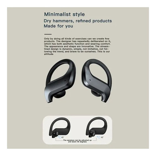 . Auriculares Inalámbricos Md03 Bt5.0 Con Control De Gancho