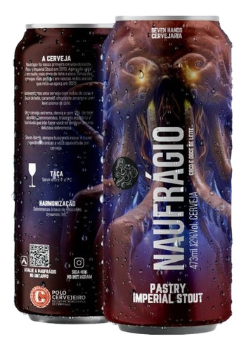 Cerveja Seven Hands Naufrágio Coco E Doce De Leite 473ml