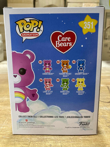 Cheer Bear 351 Care Bears Glow Chase Brilla Funko Pop