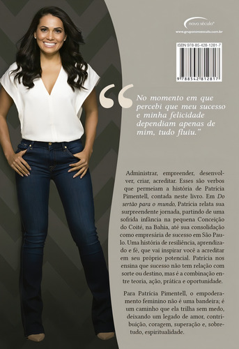 Do sertão para o mundo: contribuir para transformar vidas, de Pimentell, Patrícia. Editorial Novo Século Editora e Distribuidora Ltda., capa mole em português, 2018