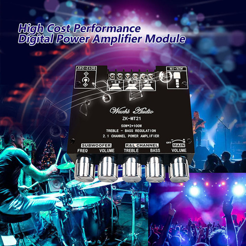 Para Nuevo Placa Amplificadora Estéreo Zk-mt21 2.1 Canais
