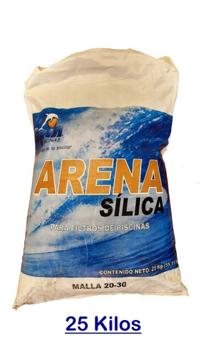 Bulto 25kg Arena Sílica Filtros De Agua Alberca Malla20/30