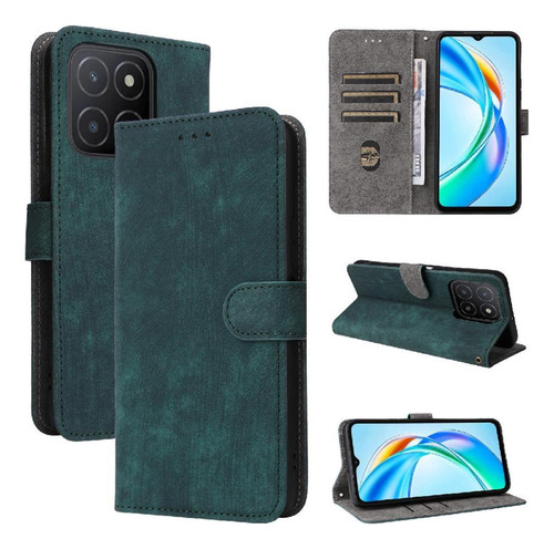 Funda For Honor X5b Plus 4g Cierre Magnético Pu Cuero Flip