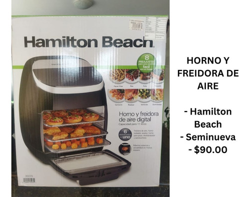 Hamilton Beach Freidora De Aire Y Horno Digital 11l 35073