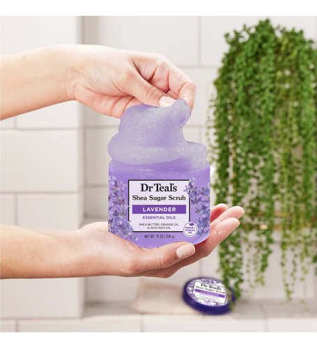 Dr Teal's Lavender Exfoliante Corporal 538 G Fragancia Lavanda