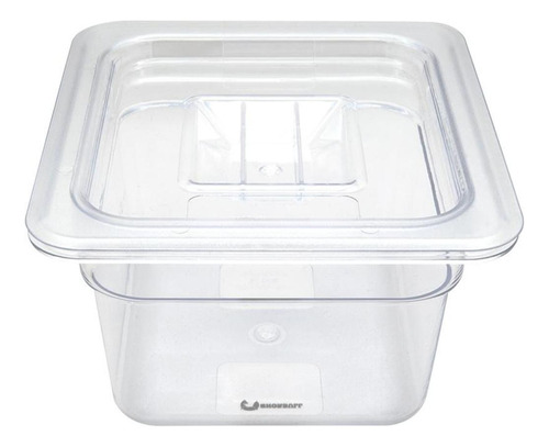 Inserto Policarbonato 1/6 6cm Con Tapa Cambro Shorbull