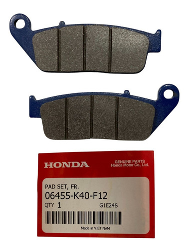 Pastilhas Freio Dianteiro Sh 150 2017 A 2021 Original Honda