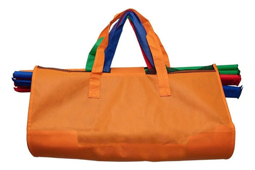 Set Kit 4 Bolsas De Colores Para Carrito Super Ecológico