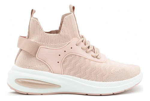 Tenis Para Dama Tipo Calcetín Deportivo Color Rosa