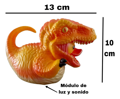 Figura Pato Dinosaurio Jurassic T-rex Nuevo Con Luz Y Sonido