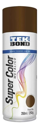 Tinta Spray Super Color Metálica 350ml Bronze Tekbond