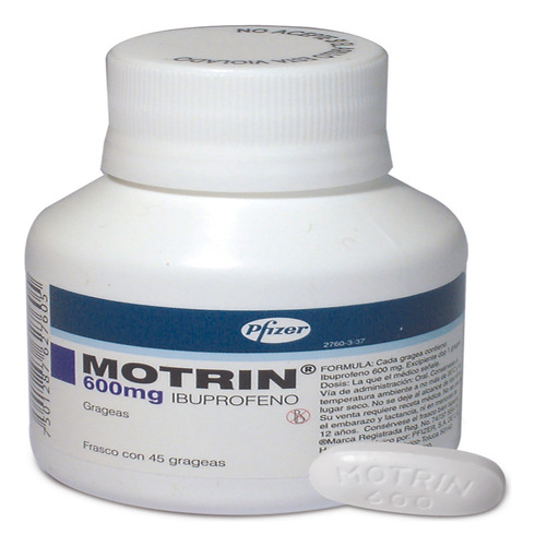 Motrin Tableta 600 Mg, 45 Tabletas