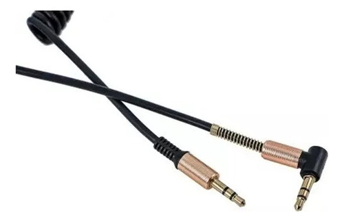 Cable De Audio Jack 3.5 En Ángulo Y Tipo Resorte 1.5 M