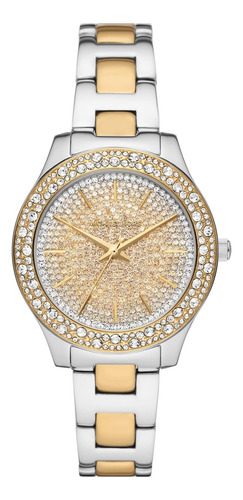 Reloj Michael Kors Liliane De Acero Inoxidable De Dos Tonos 