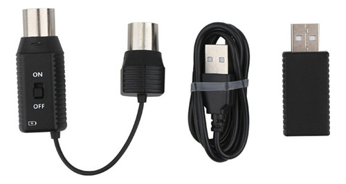Sistema De Adaptador Midi Inalámbrico Interfaz Usb Din Inal